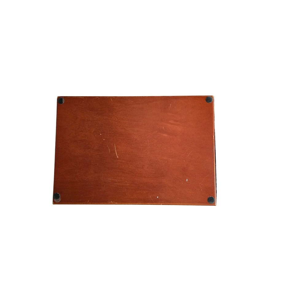 Jordan Mark Wooden Photo Album Collage Cover Cherry Brown 7 Opening Frame VTG UC - Picture 4 of 13